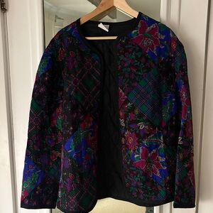 Vintage Ms. Russ 80s Union Made Quilted Jacket Paisley Print